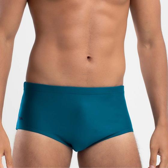 Imagem de Sunga Sungão Lisa Slip Mash Básica Moda Praia Verão Adulto Masculina Com Vivo Lateral