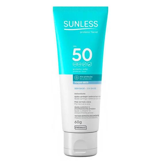 Imagem de Sunless protetor solar facial sem base fps50 com 60g