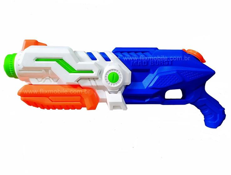 Super Arminha de Agua Lançador de Agua Grande 47cm 1 Litro Azul - Dm ...