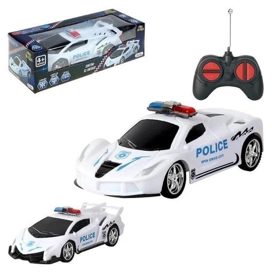 Imagem de Super Carro Policia Carrinho Controle Remoto Carrinho Força