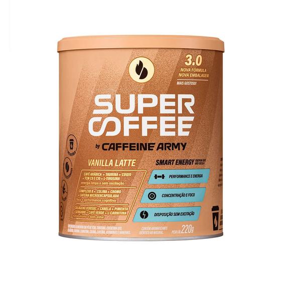 Imagem de Super Coffee 3.0 Baunilha 220g - Caffeine Army + MIXER