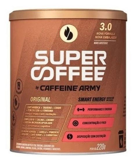 Super Coffee 3.0 Café 220g - Pré Treino - Caffeine Army - Pré Treino ...