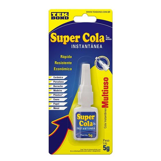 Imagem de Super Cola Instatânea Multiuso Tek Bond 5 gramas - 10611003302 - TEK BOND