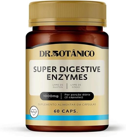 Imagem de Super digestive enzymes 1000 mg 60 capsulas dr botanico