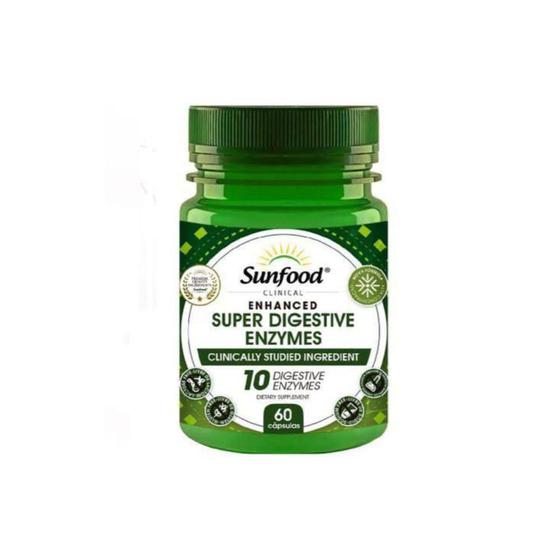 Super Digestive Enzymes Sunfood 60 Caps Lactase Magazine Luiza