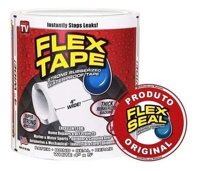 Imagem de Super Fita Adesiva Anti Vazamentos Flex Tape Black 140x10cm