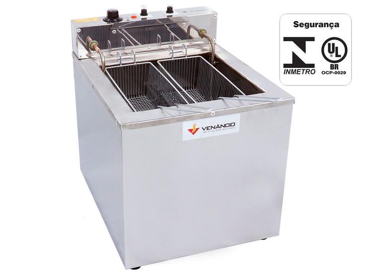 Imagem de Super fritador elétrico de mesa água e óleo 23l venâncio 220v
