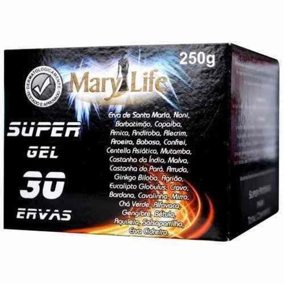 Super Gel Massageador 30 Ervas - Mary Life Menor preço em Super Gel Massageador 30 Ervas - Mary Life