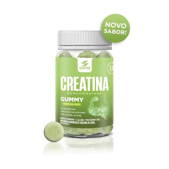 Imagem de Super Gummy Creatina Sabor Uva Verde (60 gomas)