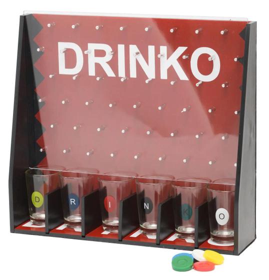 Imagem de Super Jogo De Bebida Drink Shot Vira Vira 6 Copos Cristal