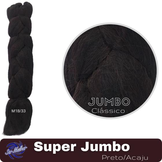 Imagem de Super Jumbo 399 Gramas Ser Mulher Aplique Para Tranças Box Braids