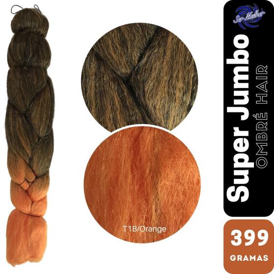 Imagem de Super Jumbo Ser Mulher Ombré Hair Pacote 399 g Cabelo Para Tranças Box Braids