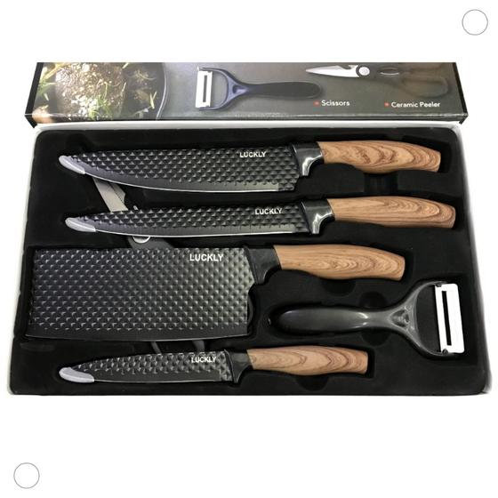 Imagem de Super Kit Churrasco Profissional De Inox 6 Peças Gourmet