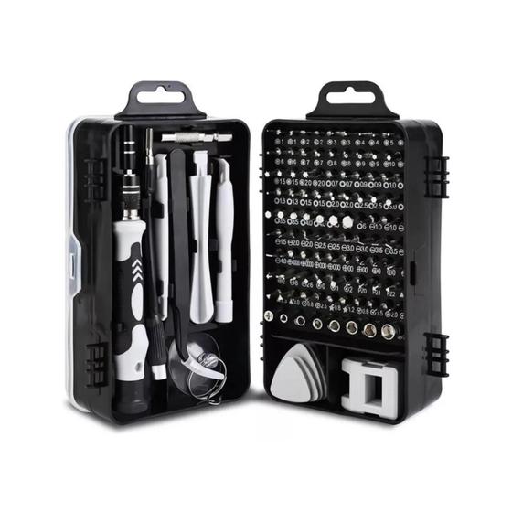 Super Kit Ferramenta 115 em 1 Chaves de Precisão Celular Notebook Tablet Etc Menor preço em Super Kit Ferramenta 115 em 1 Chaves de Precisão Celular Notebook Tablet Etc