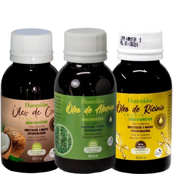 Imagem de Super Kit Oleo Capilar Ricino + Coco + Alecrim 60ml