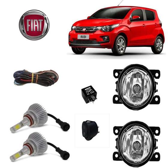 Imagem de Super Led Farol de Neblina Fiat Mobi 2018 Com Lamp H11 Kit