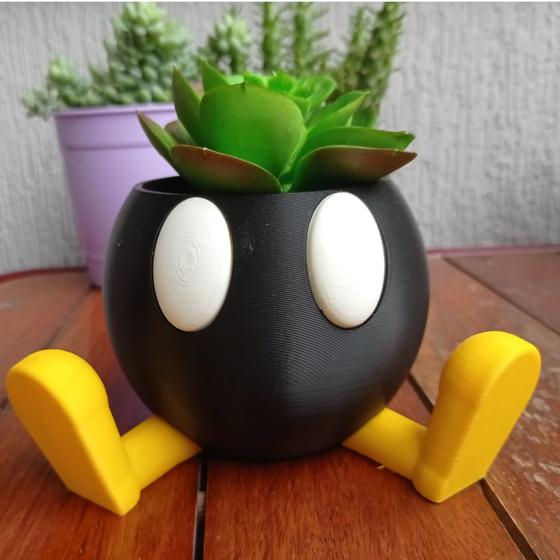 Imagem de Super Mario Bomb Bomba Vaso Plantas Suculentas