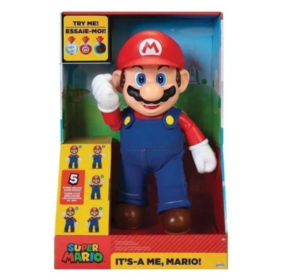 Imagem de Super Mario Boneco Articulado Com Som