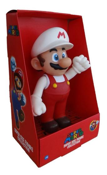 Imagem de Super Mario Branco Fire Bros 64 Original Boneco Grande 23 Cm