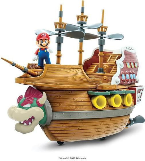 Imagem de Super Mario Playset Deluxe Navio Bowser Ship Candide 3021