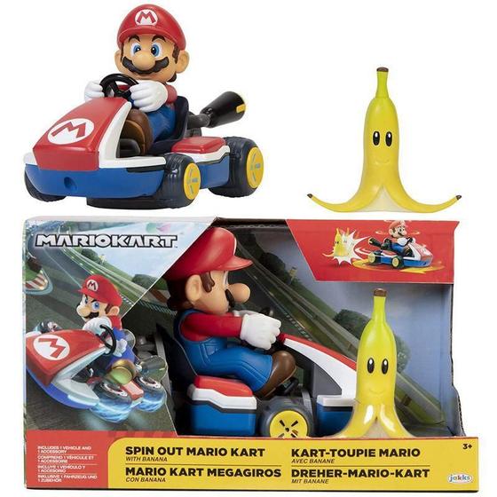 Imagem de Super Mario Veículo Mario Kart Spin Out - Mario Candide 3022