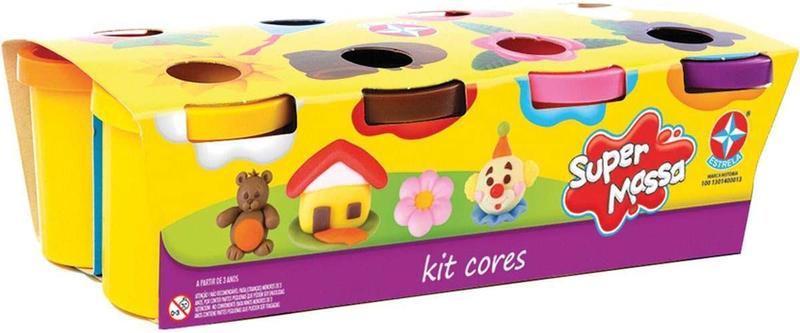 Imagem de Super Massa KIT Cores com 8 Potes Estrela 0013