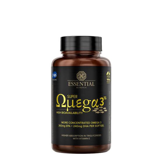 Super Ômega 3 TG 1g 180 Cápsulas Essential Nutrition ESSENTIAL