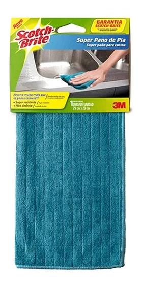 Super Pano De Pia 3m Scotch Brite Azul 29cm X 29cm Menor preço em Super Pano De Pia 3m Scotch Brite Azul 29cm X 29cm