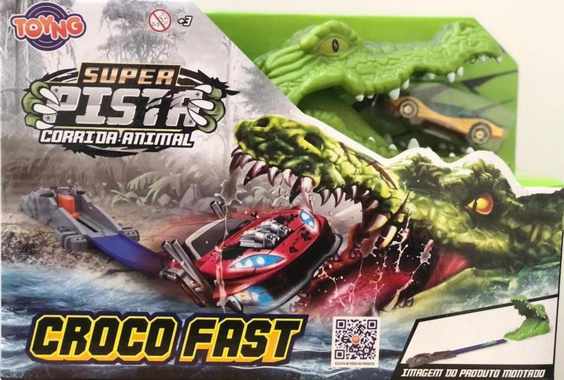 Imagem de Super Pista de Corrida Crocodilo com Carrinho - Toyng