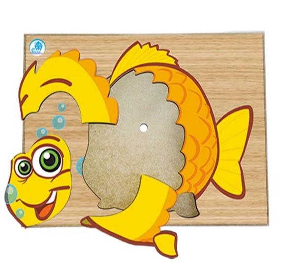 Super Quebra - Cabeça Infantil para 3 anos ou mais - Peixinho - Simque ...