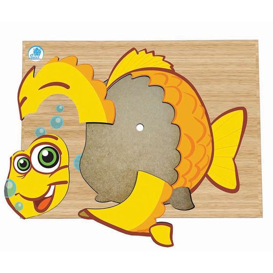 Imagem de Super Quebra-Cabeça Infantil Peixe