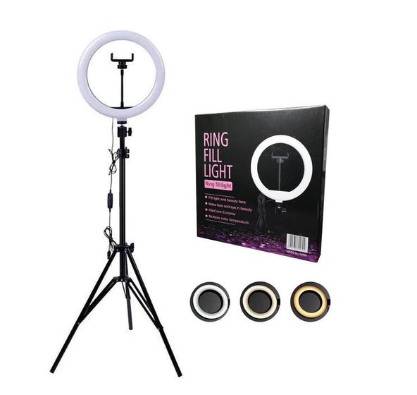 Super Ring Light Led 10 Polegadas 26Cm Com Tripé 2M Menor preço em Super Ring Light Led 10 Polegadas 26Cm Com Tripé 2M
