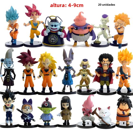 Imagem de Super Son Goku Vegeta Broly Bu Conjunto De Figuras De Ação 20 Peças Anime Ultra Instinct Modelo