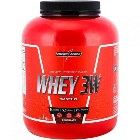 Imagem de Super Whey Protein 3w 1,8 KG  Chocolate  Integralmédica