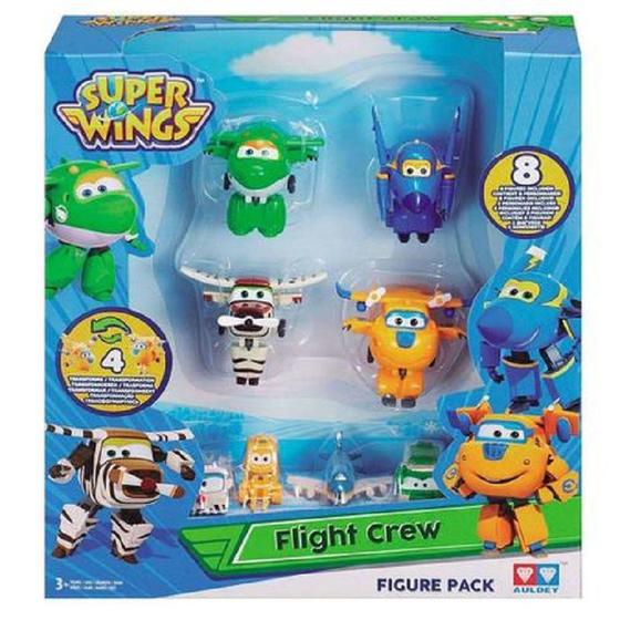 Imagem de Super Wings Mini Figuras Transformáveis Pack Equipe De Bordo
