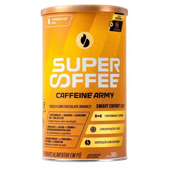 SuperCoffee 3.0 Caffeine Army Paçoca e Chocolate Branco 380g Menor preço em SuperCoffee 3.0 Caffeine Army Paçoca e Chocolate Branco 380g