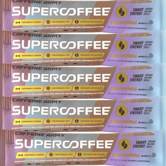 Imagem de SUPERCOFFEE 3.0 (sachê 10g) KIT COM 5 UN CAFFEINE ARMY