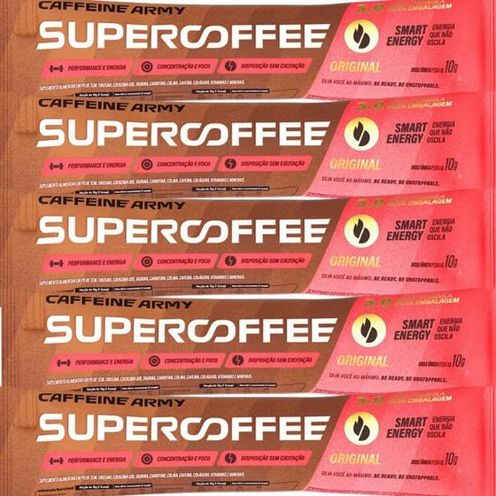 Imagem de SUPERCOFFEE 3.0 (sachê 10g) KIT COM 5 UN CAFFEINE ARMY