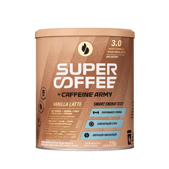 Imagem de SuperCoffee 3.0 Vanilla Latte 220g Caffeine Army