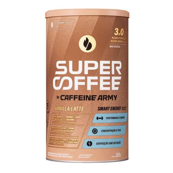 Imagem de Supercoffee 3.0 Vanilla Latte Economic Size 380g Caffeine Army
