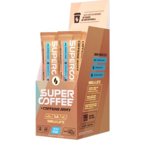 Imagem de SuperCoffee 3.0 Vanilla Latte To Go, Caffeine Army, Com 14un. Stick 10G