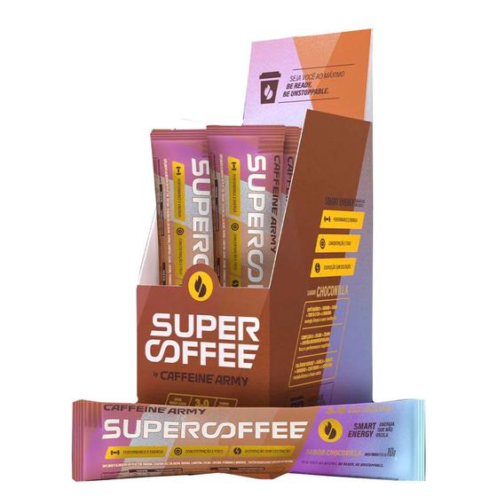 Imagem de Supercoffee Choconilla Caffeine Army (Display 14 sachês 10g cada)