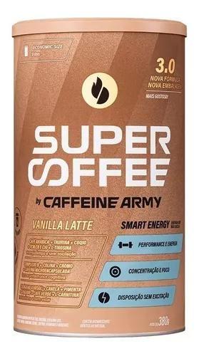 Imagem de Supercoffee Vanilla Latte 380g - Caffeine Army Energia Disposição Pré treino