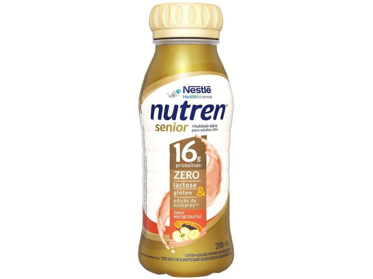 Imagem de Suplemento Alimentar Adulto Nutren Mix de Frutas - Senior sem Lactose Zero Açúcar 200ml