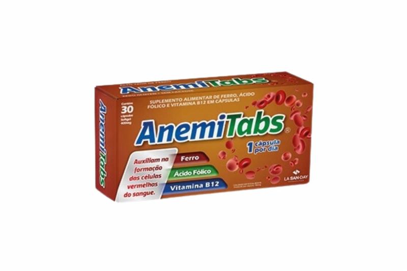 Imagem de Suplemento Alimentar Anemitabs 30 Capsulas - La San Day