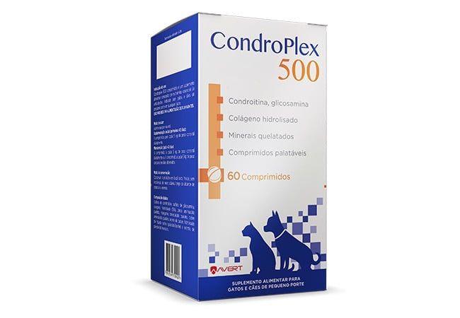 Imagem de Suplemento Alimentar Avert CondroPlex 500 para Cães e Gatos de Pequeno Porte comprimido