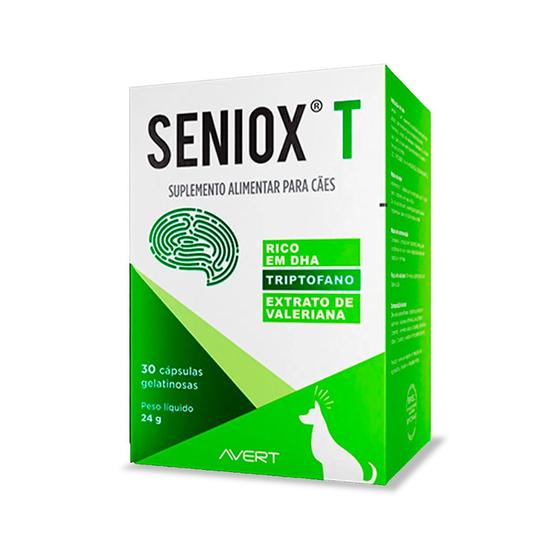 Imagem de Suplemento Alimentar Avert Seniox T para Cães - 30 Caps