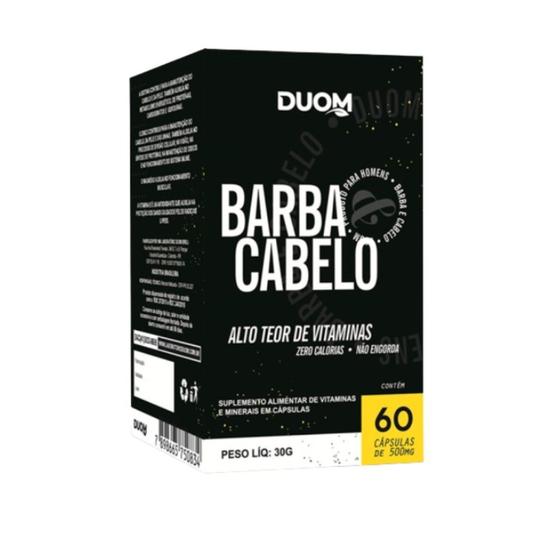 Imagem de Suplemento Alimentar Barba e Cabelo 60Cps - Duom