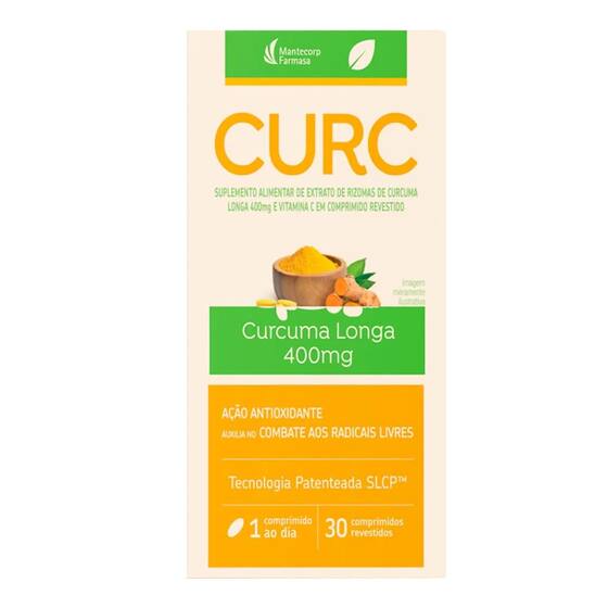 Suplemento Alimentar Curc 30 Comprimidos - Mantecorp - Complemento ...