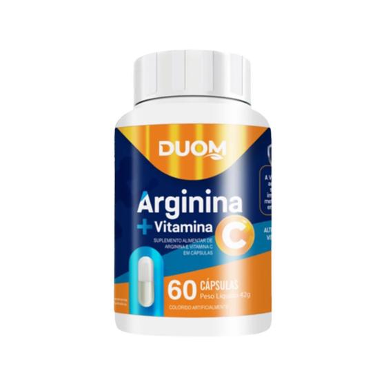 Imagem de Suplemento Alimentar de Arginina e Vitamina C 60 Capsulas Duom